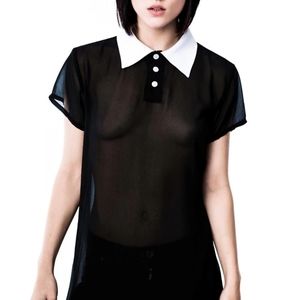 Killstar Wednesday collar top